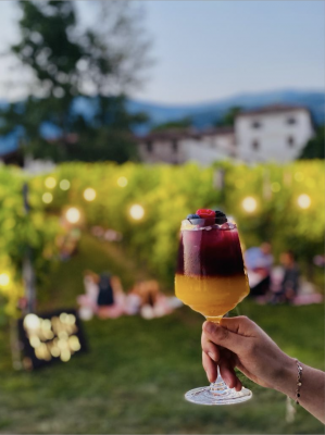 Thumbnail Evening picnic in the Valdobbiadene vineyard of the Fasol Menin winery