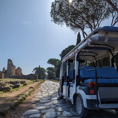 Thumbnail Appia Antica tour by minicar with Tasting of Organic Wines