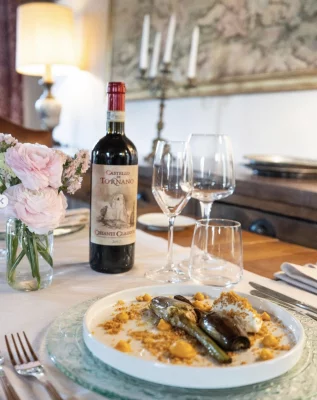 Thumbnail Sinnliches Abendessen mit Weinbegleitung im Castello di Tornano in Chianti