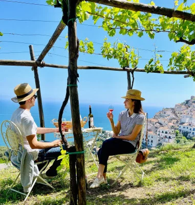 Thumbnail Picnic in the Vineyard of Vigne di Raito with views over the Amalfi Coast